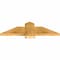 Ekena Millwork Eugene Rough Sawn Timber Gable Bracket, Western Red Cedar, 36"W x 10"H x 2"D x 6"F, 7/12 Pitch GBW036X10X0206EUG00RWR - alternate 2